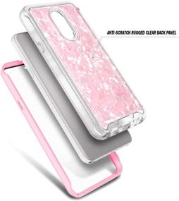 img 1 attached to Durable Light Pink Full-Body Protective Case for LG Rebel 4 LTE, Aristo 2/3 Plus, Aristo 3/Tribute Dynasty/Empire/Zone 4/Phoenix 4/Fortune 2/Risio 3/Rebel 3/K8s - E-Began