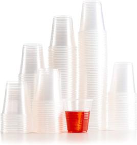 img 4 attached to Disposable Clear Plastic Cups Count Household Supplies