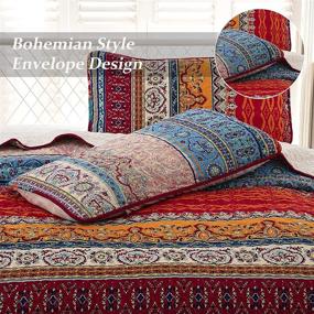 img 2 attached to Bohemian Coverlet Lightweight Microfiber Bedspread
