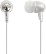 🎧 white koss keb30w in-ear headphone logo