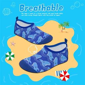 img 2 attached to 👣 Top-rated Water Swim Shoes for Kids: Barefoot Aqua Socks Shoes, Quick Dry Non-Slip for Baby Boys & Girls