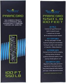 img 3 attached to Ultimate 550 Paracord Bracelet Parachute Cord - Type III 7 Strand Rope - Vast Color Selection - 100 Feet Length