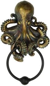 img 2 attached to 🐙 Oceanic Octopus Kraken Warrior Decorative Resin Door Knocker Figurine by Pacific Giftware