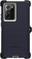 📱 otterbox defender series rugged case & belt clip holster for galaxy note 20 ultra 5g (only) - varsity blues with microbial defense | retail packaging logo