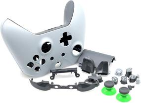 img 1 attached to 🎮 Enhance Your Xbox One Controller with Deal4GO Full Housing Shell Kit - Grey/Green