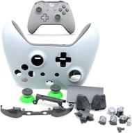 🎮 enhance your xbox one controller with deal4go full housing shell kit - grey/green logo