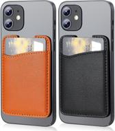 pieces genuine leather sleeves smartphones logo