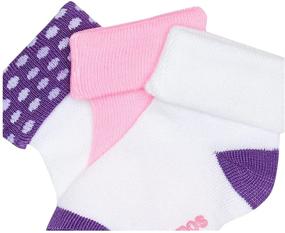 img 3 attached to Hanes Girls' Toddler 6-Pack Turncuff Socks - Adorable and Comfortable Footwear for Little Fashionistas!