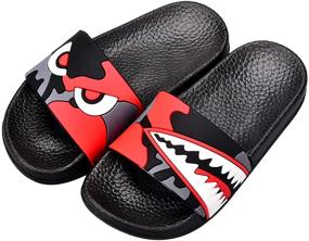 img 4 attached to JACKSHIBO 66616 Dark Toddler Boys' Sandals: Perfect Outdoor Shoes