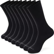 🧦 monfoot performance crew socks - 4-8 pairs, athletic cushioned, ideal for men/women's running логотип