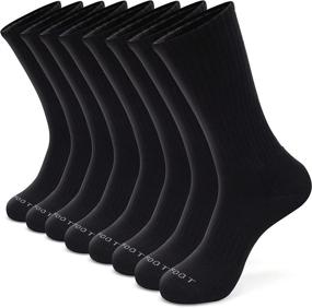 img 4 attached to 🧦 Monfoot Performance Crew Socks - 4-8 Pairs, Athletic Cushioned, Ideal for Men/Women's Running