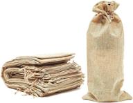 🍷 wine burlap gift bags: 13-inch, 24-pack with drawstring - perfect for wine enthusiasts! логотип