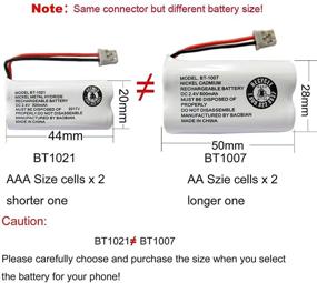 img 1 attached to BAOBIAN BT1007 BT-1007 BT1015 BT-1015 Cordless Phone Battery BBTY0651101 BT904 BT-904 BBTY0460001 BBTY0510001 BBTY0624001 BBTY0700001 HHR-P506 HHR-P506A(Pack Of 4)