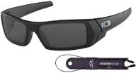 premium oakley gascan oo9014 sunglasses bundle with oakley leash and designer iwear mirror логотип