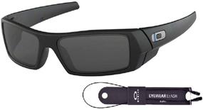 img 4 attached to Premium Oakley Gascan OO9014 Sunglasses Bundle with Oakley Leash and Designer iWear Mirror