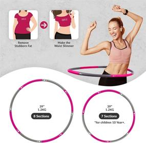 img 3 attached to 🏋️ The Original Weighted Fitness Hoop by ResultSport UK - Foam Padded Exercise Hoop, 100cm Wide