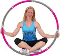 🏋️ the original weighted fitness hoop by resultsport uk - foam padded exercise hoop, 100cm wide logo