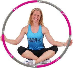 img 4 attached to 🏋️ The Original Weighted Fitness Hoop by ResultSport UK - Foam Padded Exercise Hoop, 100cm Wide