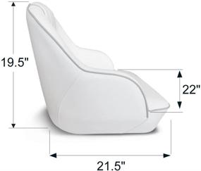 img 3 attached to 🚤 Premium Pontoon Boat Seat by Leader Accessories - Captains Bucket Style