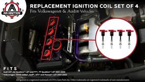 img 2 attached to 4-Pack Ignition Coil Set - 1.8T - Replacements for 06C905115M, 06B905115D, 06B905115R - Compatible with Volkswagen & Audi Cars