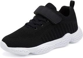 img 4 attached to 👟 Comfortable and Stylish Casbeam Breathable Sneakers: Lightweight Athletic Boys' Shoes