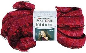 img 2 attached to Enhance Your Winter Wardrobe with Coats: Yarn Red Heart Boutique Ribbons Yarn in Sangria