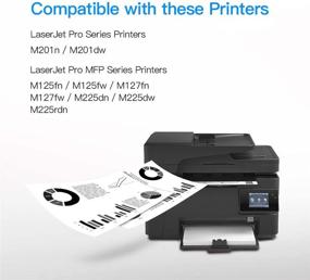 img 3 attached to 🖨️ LxTek Compatible Toner Cartridge Replacement for HP 83A CF283A - Laserjet Pro MFP M125nw M201dw M225dw M201n M125a M127fn M127fw - 4 Black