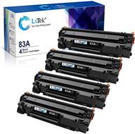 🖨️ lxtek compatible toner cartridge replacement for hp 83a cf283a - laserjet pro mfp m125nw m201dw m225dw m201n m125a m127fn m127fw - 4 black logo