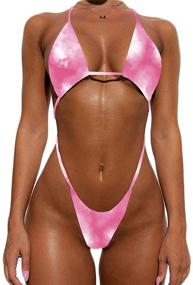 img 1 attached to YIMISAN Women's Bikini Swimsuit Bathing Suit: Fashionable Women's Clothing and Swimwear with Stylish Cover-Ups