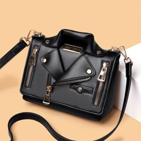 img 3 attached to 👩 Сумки Sfly Women Chain Motorcycle Shoulder Rivet: Сумка с цепочкой в виде мотоцикла из кожи для девушек