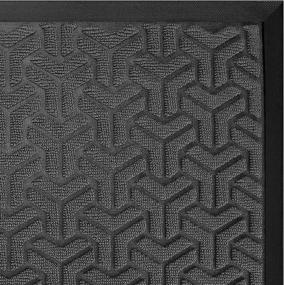 img 3 attached to 🚪 Outdoor Indoor Entrance Door Mats 24 x 36 Inch - Waterproof, Low-Profile Rugs, Heavy Duty Doormat with Non-Slip Rubber Backing for High Traffic Areas - Grey, Stain Resistant