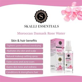 img 3 attached to 🌹 Skalli Essentials Pure Moroccan Damask Rose Water: A Multi-Purpose Hydrosol for Face, Hair, and Beyond!