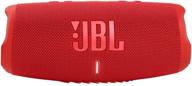 jbl charge 5 - портативная колонка с bluetooth и защитой от воды ip67, с возможностью зарядки через usb - красный (восстановленный) логотип