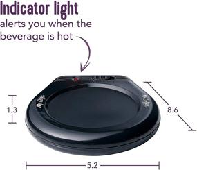 img 2 attached to Эффективный черный подогреватель кружек для использования дома и в офисе ☕