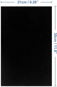 img 3 attached to 🎨 15PCS Self-Adhesive Black Velvet Fabric Sheets: Perfect for Jewelry Drawer Crafts and Craft Making
