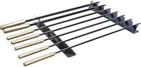 img 1 attached to GOUTIME Stainless Steel Skewer Rack with Storage Bag - Universal BBQ Skewers Holder for Grill, Barbecue Accessories