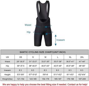 img 2 attached to 🚴 Santic Men's Cycling Bib Shorts - Padded Tights for Excellent Performance on the Bicycle