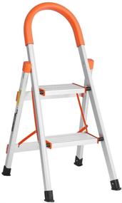 img 4 attached to LUISLADDERS Aluminum Lightweight Portable Stepladders