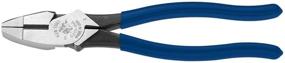 img 4 attached to Klein Tools D213-9NE Плоскогубцы: Плоскогубцы высокого плеча 9 дюймов для резки меди, алюминия и мягких металлов.