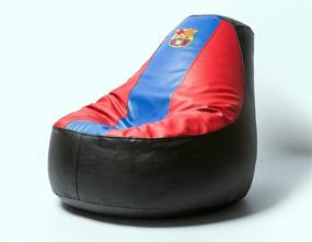 img 3 attached to 🪑 Comfy Barcelona Football Beanbag Chair Cover + Inner Bag – Ideal for Kids & Adults, Outdoor and Indoor Lounge Game (Beans not Included)