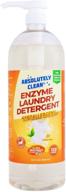 powerful natural enzymes: amazing natural-based laundry detergent (128 loads) - usa made (32oz bottle) logo