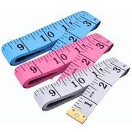 📏 pack of 3 measuring tapes for sewing, body and tailoring - double scale measurement tape, 150 cm/60 inch logo