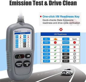 img 2 attached to 🔧 Autel ML329 OBD2 Scanner: Advanced AL319 Code Reader with AutoVin, Engine Fault and CAN Scan Tool - Patented One-Click I/M Function