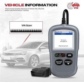 img 1 attached to 🔧 Autel ML329 OBD2 Scanner: Advanced AL319 Code Reader with AutoVin, Engine Fault and CAN Scan Tool - Patented One-Click I/M Function