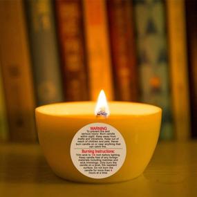 img 2 attached to 🕯️ Premium Candle Labels: Natural Kraft Warning Stickers - 1.5 inch, 500 pcs per Roll