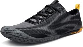 img 4 attached to 👟 TSLA Men's Trail Running Shoes - Lightweight Athletic Zero Drop Barefoot Shoes for Non-Slip Outdoor Walking - Minimalist Design