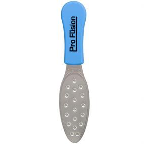 img 1 attached to ForPro ProFusion Stainless Steel Pedicure File - Coarse, Double-Sided - Blue Handled Pedi File for Heels and Feet - Length: 8.25 inches