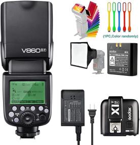 img 3 attached to 📸 Godox V860II-F TTL GN60 2.4G HSS 1/8000s Li-ion Battery Camera Flash Speedlite Speedlight with X1T-F Wireless Trigger Transmitter – Compatible for Fujifilm Cameras| Softbox, Filters, USB LED