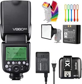 img 4 attached to 📸 Godox V860II-F TTL GN60 2.4G HSS 1/8000s Li-ion Battery Camera Flash Speedlite Speedlight with X1T-F Wireless Trigger Transmitter – Compatible for Fujifilm Cameras| Softbox, Filters, USB LED