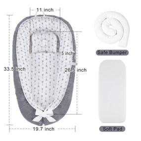 img 1 attached to 🛏️ Breathable Travel Kids' Home Store: Lounger Co-sleeping Bassinet